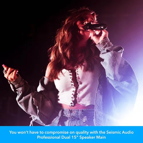 Vista 6 de Seismic Audio - ALTAVOZ Dual PA DJ de 15 pulgadas 700 vatios PRO AUDIO - Banda, bar, boda, iglesia