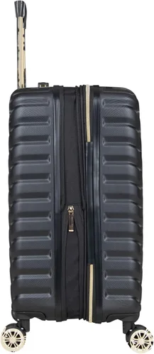 Vista 7 de Kenneth Cole REACTION Madison Square - Equipaje rígido expandible con estilo de Chevron para mujer, Negro), 5717905