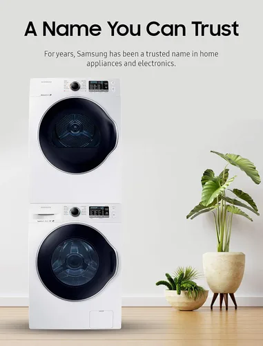 Vista 4 de SAMSUNG SK-DH - Kit de apilamiento para lavadora y secadora de carga frontal de 24 pulgadas de ancho, solución de ahorro de espacio pequeño