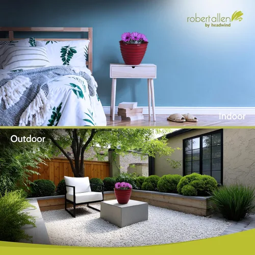 Vista 7 de Maceta decorativa Avondale de la colección clásica Ironstone de Headwind Robert Allen, Autumn Blaze, 10 pulgadas