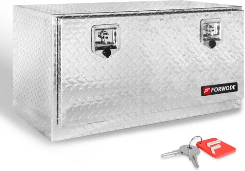 Vista 11 de FORWODE Caja de herramientas de 18 Pulgadas para Carrocería de Camión, de Aluminio, para Camión con Remolque, Caja de Herramientas para Camioneta