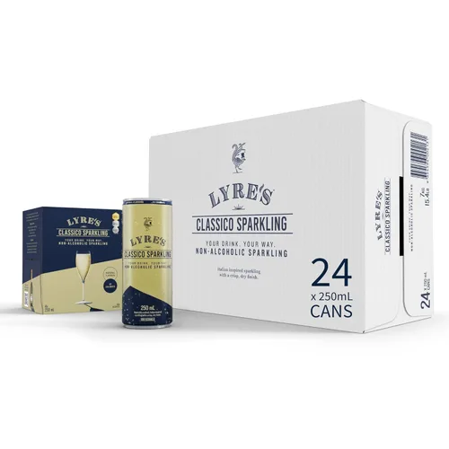 ** The Official Spirit of Dry January ** Lyre's Non Alcoholic Spirits Classico - Estuche listo para beber de 24 - Bebidas y licores sin alcohol