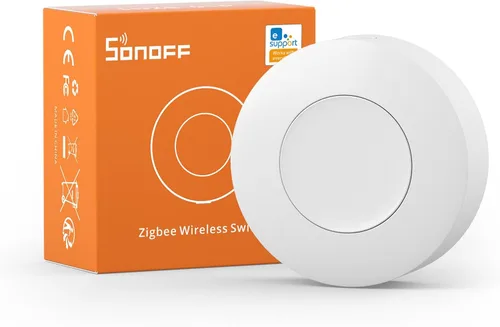 Interruptor Zigbee SONOFF, SNZB-01P Botón de Pulsión Inalámbrico, Soporta la Creación de Escenas Inteligentes, Activa los Dispositivos Conectados en