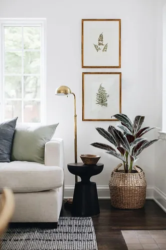Vista 4 de Briful Planta artificial de Fruticosa de Cordyline de 24.8 pulgadas, plantas artificiales decorativas para interiores tropicales en maceta blanca