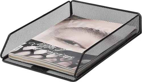 Vista 6 de Mr. Pen Mesh Desk Organizer - Single Tray with Letter Tray, File Holder for Desk Paper Management