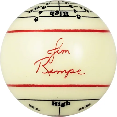 Vista 5 de Aramith Jim Rempe - Bola de entrenamiento de billar de 2-1/4" de tamaño reglamentario con manual de instrucciones para aprender a jugar mejor