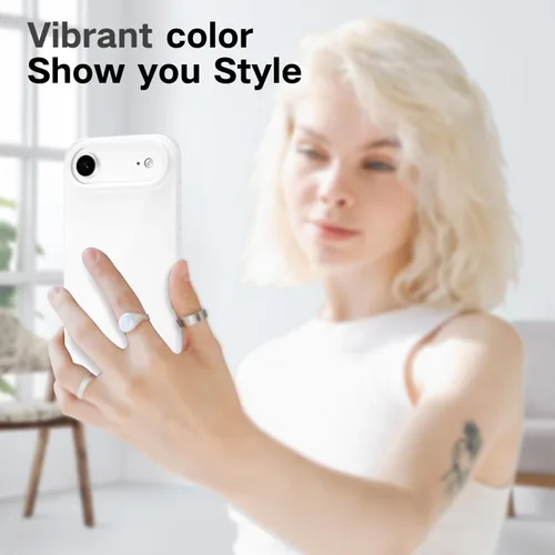 Vista 413 de Svanove para iPhone 7 Plus/ 8 Plus, funda de silicona, de goma suave brillante y gel de jey lindo, funda protectora de plástico simple y lisa