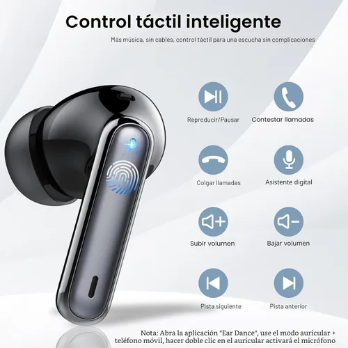 Vista 9 de Auriculares de traducción AI en tiempo real 165 idiomas 6 modos Sin Negro