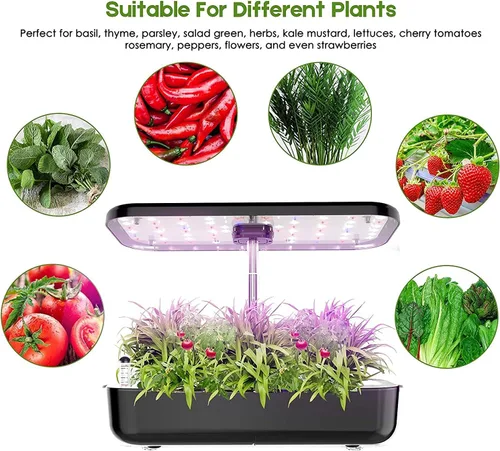 Vista 5 de Accesorios para sistema de cultivo hidropónico, alimento para plantas A+B, adecuado para la mayoría de sistemas de plantación hidropónica, kit