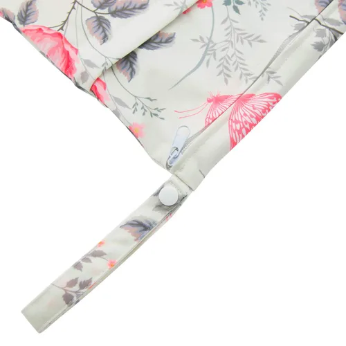 Vista 3 de ALVA ALVABABY - 2 bolsas para pañales de tela húmedos y secos, impermeables, reutilizables, con dos bolsillos con cremallera, para viajes, playa