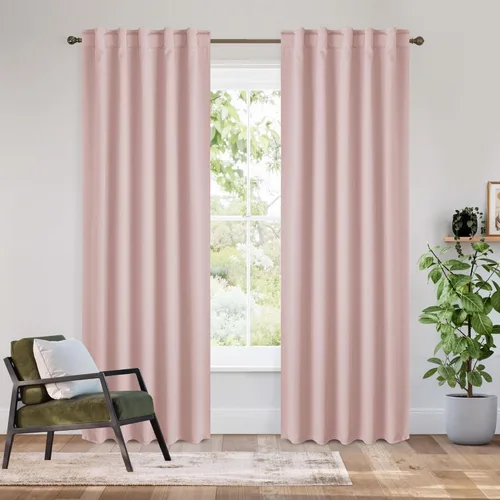 Vista 117 de RYB HOME Cortinas 100% opacas para autocaravana, aislamiento térmico, oscurecimiento total de la habitación, cortinas reductoras de ruido