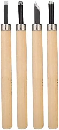 Vista 8 de Juego de herramientas de cincel de cuchillo de tallado de madera, afilador manual, sellos de goma, herramientas de tallado, herramientas de cuchillo