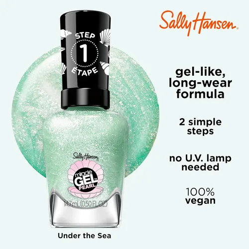 Vista 14 de Sally Hansen Miracle Gel™ x Jared McCain, GOAT Gold, Larga duración, fórmula tipo gel, sin necesidad de lámpara UV, esmalte de uñas dorado