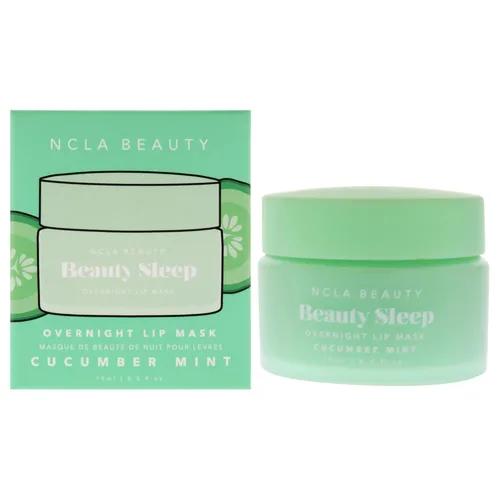NCLA Beauty Sleep Overnight - Máscara de labios para mujeres, nutre e hidrata con aceite de semillas de ricino y manteca de karité, menta de pepino