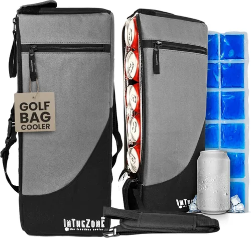 Vista 8 de INTHEZONE Frostbox - Enfriador de bolsas de golf con bolsa de hielo, accesorios para hombres, funda aislada, grandes regalos