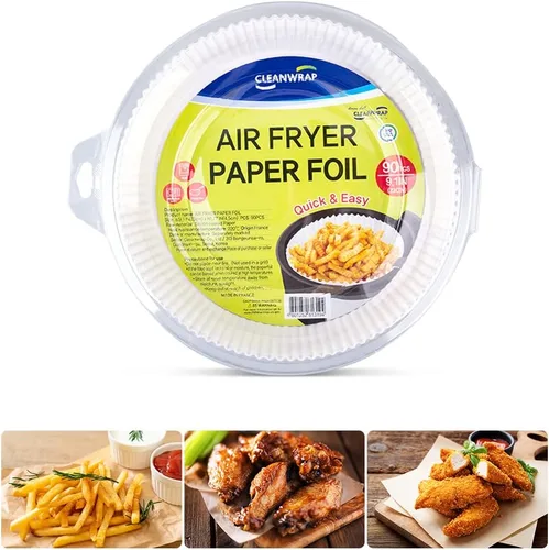 Vista 7 de CLEANWRAP Forros de papel desechables para freidora de aire (6.3 x 1.77-90 piezas) – Regalos del Día de la Madre para mamá I Forros de papel