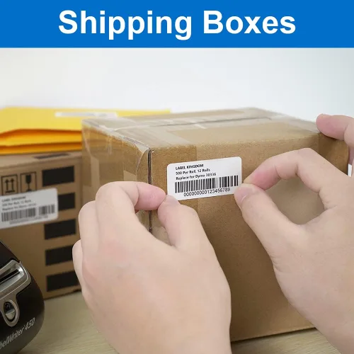 Vista 6 de 30252 30336 Etiquetas térmicas compatibles de 1-1/8 pulgadas x 3-1/2 pulgadas de repuesto para DYMO 30252 Etiquetas de código de barras de dirección