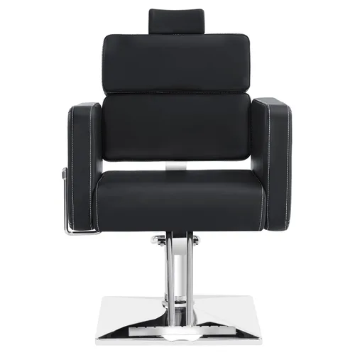 Vista 9 de BarberPub Silla de peluquero reclinable hidráulica clásica Salón de belleza Spa Silla 2065 (negro)