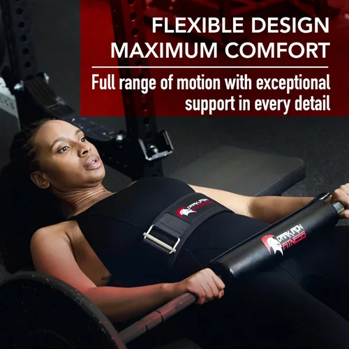 Vista 2 de Dark Iron Fitness Self-Locking Weight Lifting Belt for Powerlifting, Squats, Premium Gym Core & Back Support, Weightlifting Training Equipment