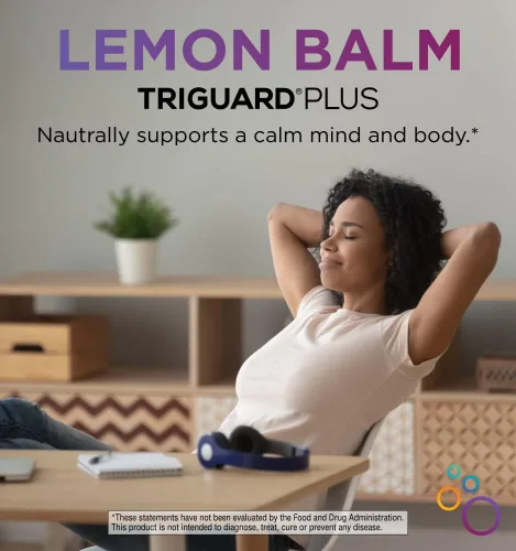 Vista 3 de TriGuard Lemon Balm Plus - Extracto de bálsamo de limón, saúco, extracto de hoja de olivo, tintura de 2 onzas líquidas Para calmar, aliviar