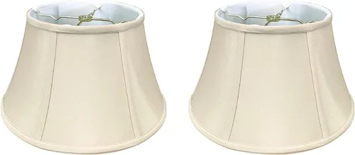 Vista 15 de Royal Designs pantalla de lámpara de pared Billiotte con diseño de campana de tambor - Beige - 8 x 12.5 x 7.6 pulgadas