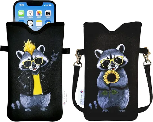 Vista 85 de Tainada Funda Estuche Bolsa de Neopreno para Teléfono para Hombres y Mujeres con Correa Cruzada/Cordón para el Cuello para iPhone 17/16/15 Pro Max