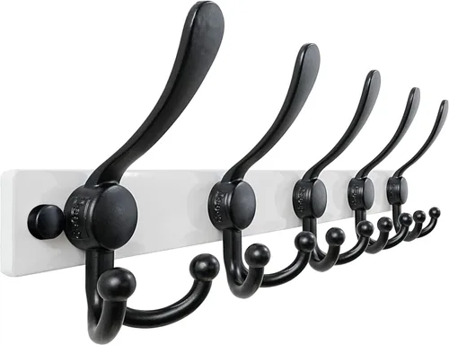 Vista 40 de Dseap Perchero de pared 2.0 Pro: resistente 300% más grueso, montaje en perno de 16 pulgadas, ganchos de pared de acero inoxidable para ropa