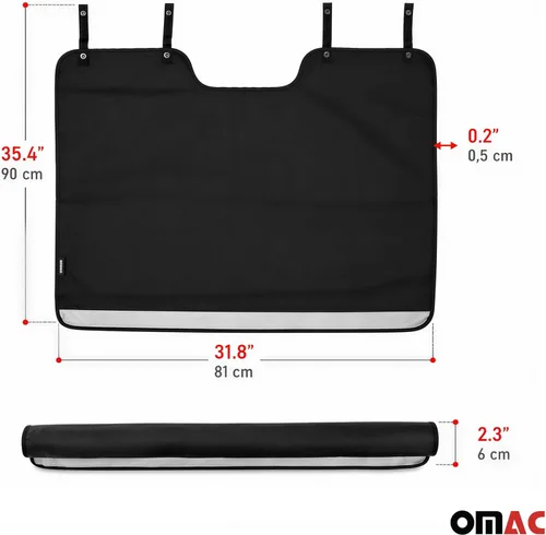 Vista 4 de OMAC Protector de parachoques trasero para maletero, tapete de carga para automóvil, SUV, impermeable, perro mascota