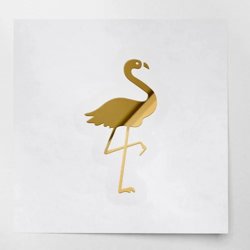 Vista 10 de Calcomanías de flamenco 1 (azul marino) (juego de 2) calcomanías de vinilo impermeables de alta calidad para laptop, smartphone, automóvil