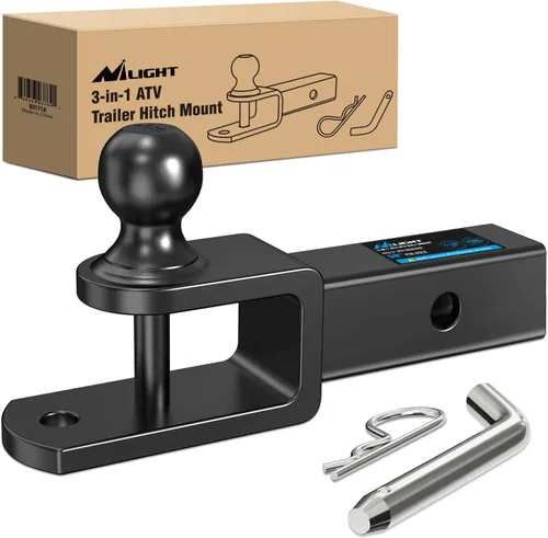 Vista 13 de Nilight Soporte de enganche múltiple 3 en 1 ATV UTV con enganche de bola de 1-7/8 pulgadas clasificado 2000 libras para receptor de 1-1/4 pulgadas