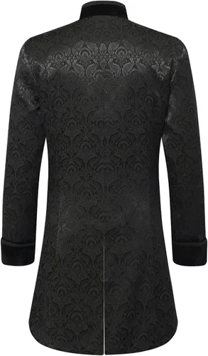 Vista 3 de Chaqueta steampunk gótica victoriana renacentista para hombre