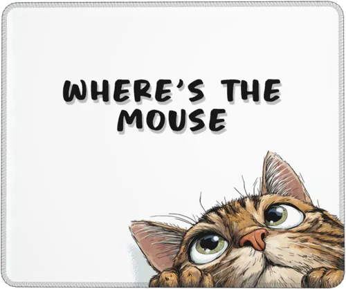 Vista 14 de 7.9”x9.5” Funny Non Slip Mouse Pad Cute Mousepad Office Desk Accessories for Computer Laptop Gamer Animal Dinner