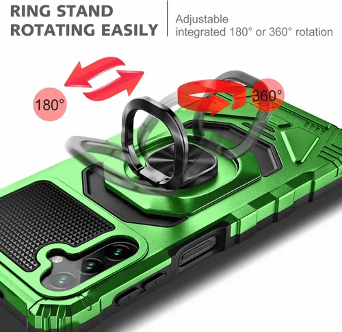 Vista 3 de NZND Funda para Samsung Galaxy A13 5G con protector de pantalla de vidrio templado (cobertura máxima), protección de cuerpo completo