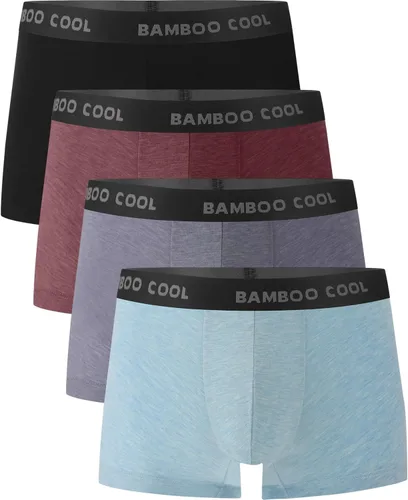 Vista 8 de BAMBOO COOL Calzoncillos tipo bóxer para hombre, ultra transpirables