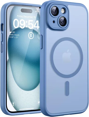Vista 1250 de TOCOL Funda para iPhone 11, compatible con Magsafe, protección completa de cámara, imanes integrados, protección contra caídas, funda translúcida