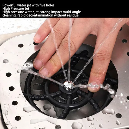 Vista 5 de Glass Rinser, 304 Stainless Steel Automatic Cup Washer for Home Bar Coffee Shop, with Drain Drip Tray