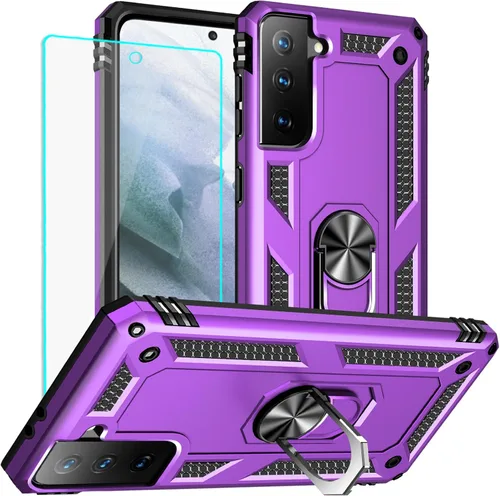 Vista 32 de Yiakeng Funda para Samsung Galaxy S8, Samsung S8, funda protectora de grado militar con anillo para Samsung Galaxy S8 (verde militar)