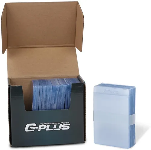 Vista 8 de G-PLUS 200 fundas para tarjetas de 3 x 4 pulgadas, protectores de béisbol, soporte de plástico duro para juegos de fútbol, fundas de intercambio