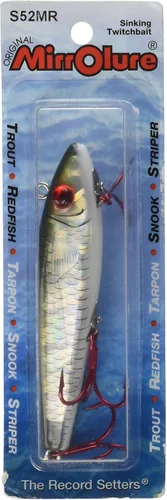 Vista 30 de MirrOLure Mirrodine Gancho de pesca plateado extraafilado de acero inoxidable de 1 pieza