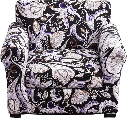 Vista 107 de Fundas elásticas para sofá de 1/2/3 cojines, funda estampada con fundas de cojín de asiento separadas, fundas de sofá lavables, protector de muebles