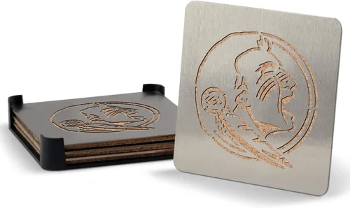 Vista 14 de YouTheFan NCAA Boasters, juego de posavasos de 4 piezas