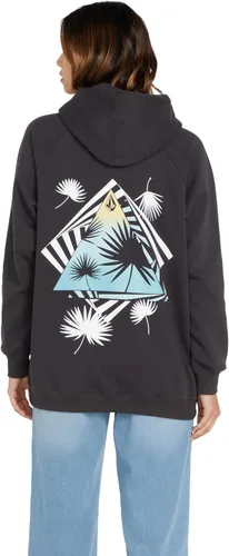 Vista 3 de Volcom Sudadera de forro polar con capucha Truly Stoked Ovesized Bf para mujer