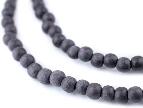 Vista 187 de TheBeadChest: cuentas de madera redondas naturales de 0.315 pulgadas, cuentas de madera sueltas espaciadoras para fabricar joyas, 4 tamaños