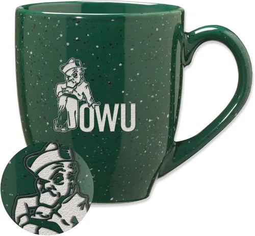 Vista 154 de Rico Industries NCAA Saint Joseph's (PA) Hawks Logo Principal Color Marrón 16 oz Logotipo del Equipo de Color Láser Grabado en Cerámica Moteada Taza