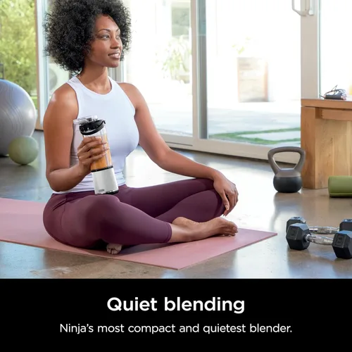 Vista 67 de Ninja BC155PS Blast - Licuadora portátil de dos unidades, inalámbrica, recipiente de 18 onzas, licuadora personal para batidos y smoothies, sin BPA