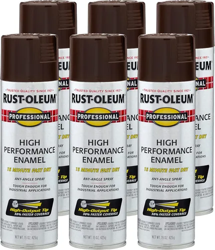 Vista 45 de Rust-Oleum 7515838 Pintura en aerosol de esmalte profesional de alto rendimiento, 14 onzas, aluminio
