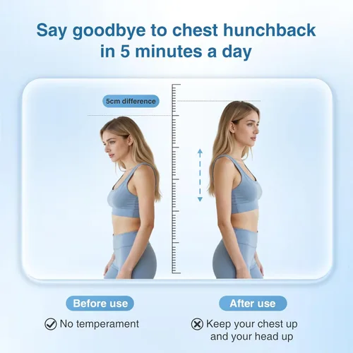 Vista 3 de Estirador de espalda para aliviar el dolor de espalda baja, dispositivo de tracción lumbar y cuello para descompresión espinal, tablero lumbar
