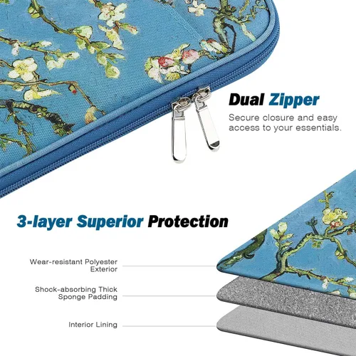 Vista 5 de MoKo Funda para tablet de 9 a 11 pulgadas, compatible con iPad Air 5/4th 10.9, iPad Pro 11 M2 2022-2018, iPad 10th 10.9 2022, Galaxy Tab S9 11, Tab