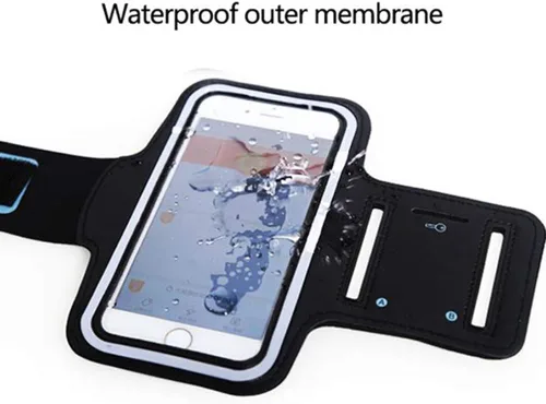 Vista 2 de Brazalete para correr para Samsung Galaxy A11 A12 A21S A31 A42 M11 M21 M30S M31 M51 Funda ajustable para brazo de teléfono Samsung Galaxy Note 20