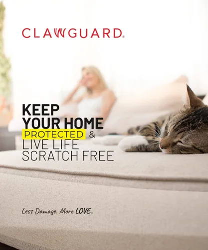 Vista 9 de CLAWGUARD Dispensador de cinta protectora de muebles para arañazos para gatos, cinta antiarañazos para muebles, protector de sofá contra garras